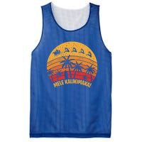 Mele Kalikimaka Vintage Christmas Santa Reindeers Hawaii Great Gift Mesh Reversible Basketball Jersey Tank