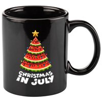 Mele Kalikimaka Water Melon Xmas Tree Christmas In July 11oz C Handle Ceramic Mug