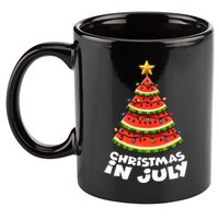 Mele Kalikimaka Water Melon Xmas Tree Christmas In July 11oz C Handle Ceramic Mug