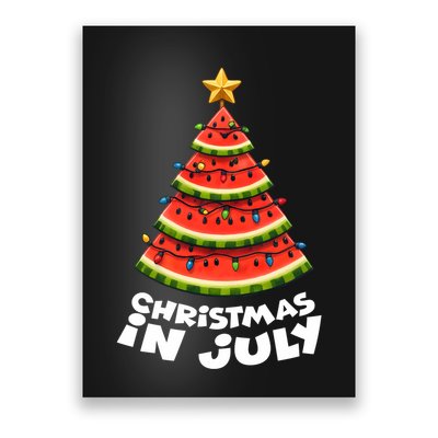 Mele Kalikimaka Water Melon Xmas Tree Christmas In July Poster