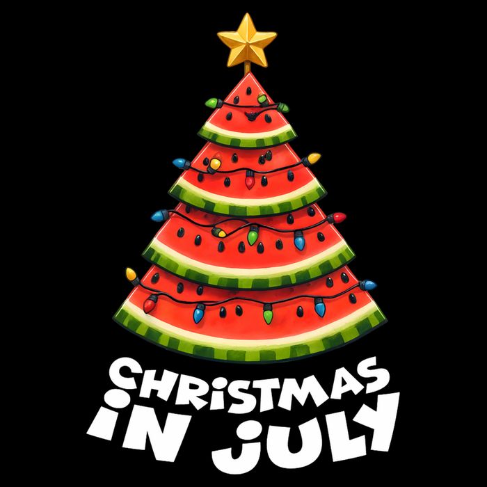 Mele Kalikimaka Water Melon Xmas Tree Christmas In July Zip Tote Bag
