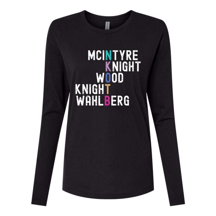 Mcintyre Knight Wood Knight Wahlberg Womens Cotton Relaxed Long Sleeve T-Shirt