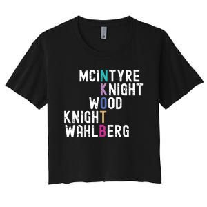 Mcintyre Knight Wood Knight Wahlberg Women's Crop Top Tee