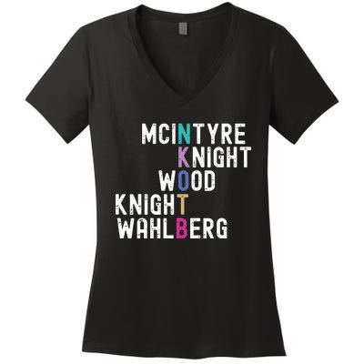 Mcintyre Knight Wood Knight Wahlberg Women's V-Neck T-Shirt