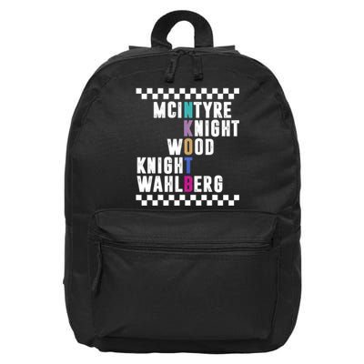 Mcintyre Knight Wood Knight Wahlberg Funny 16 in Basic Backpack