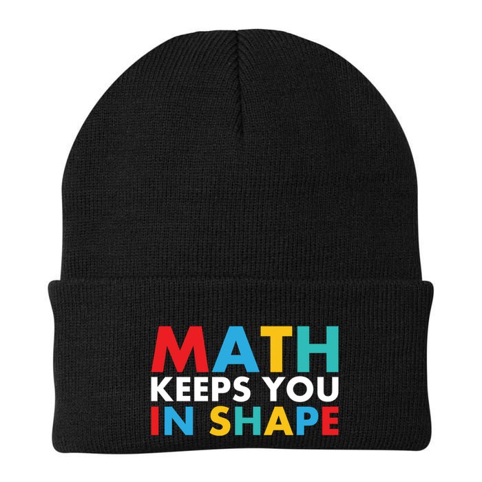 Math Keeps You In Shape Geeky Math Nerdy Funny Pi Day Great Gift Knit Cap Winter Beanie