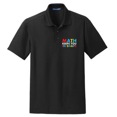 Math Keeps You In Shape Geeky Math Nerdy Funny Pi Day Great Gift Dry Zone Grid Polo