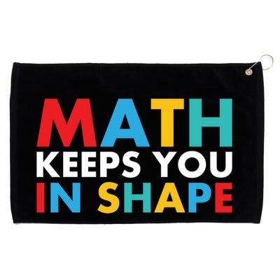 Math Keeps You In Shape Geeky Math Nerdy Funny Pi Day Great Gift Grommeted Golf Towel