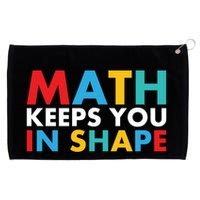 Math Keeps You In Shape Geeky Math Nerdy Funny Pi Day Great Gift Grommeted Golf Towel