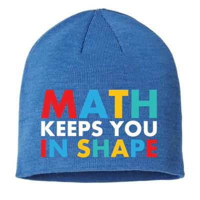 Math Keeps You In Shape Geeky Math Nerdy Funny Pi Day Great Gift Sustainable Beanie