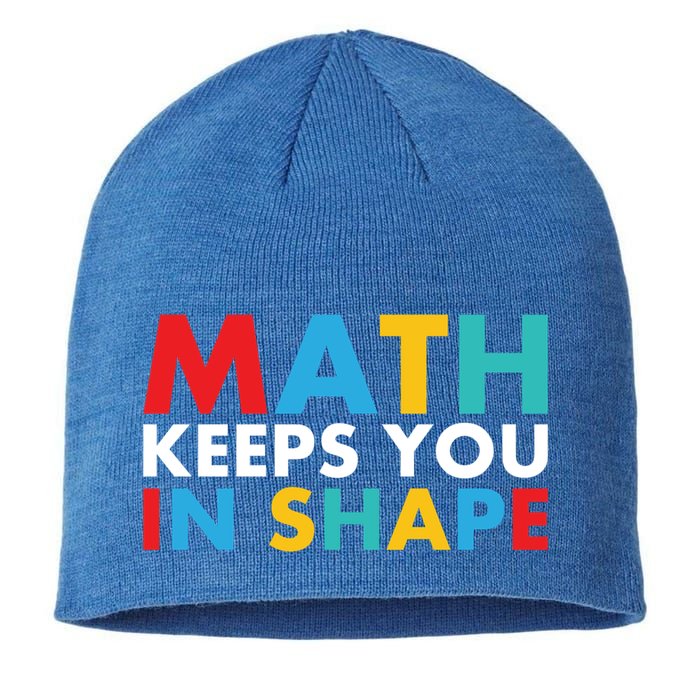Math Keeps You In Shape Geeky Math Nerdy Funny Pi Day Great Gift Sustainable Beanie