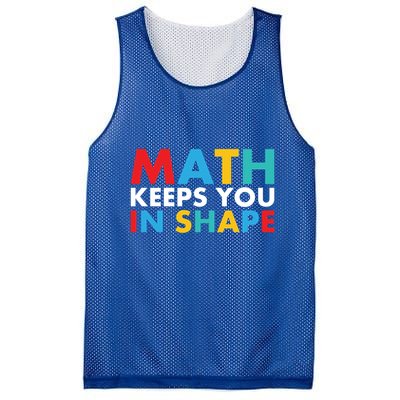 Math Keeps You In Shape Geeky Math Nerdy Funny Pi Day Great Gift Mesh Reversible Basketball Jersey Tank