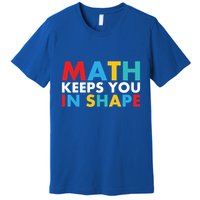 Math Keeps You In Shape Geeky Math Nerdy Funny Pi Day Great Gift Premium T-Shirt