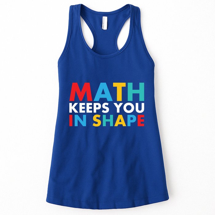 Math Keeps You In Shape Geeky Math Nerdy Funny Pi Day Great Gift Womens Tank Top