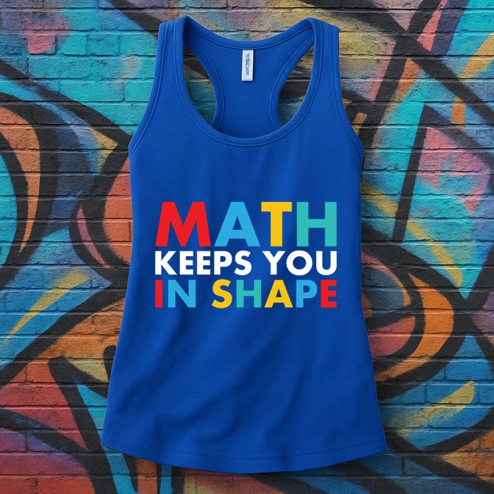 Math Keeps You In Shape Geeky Math Nerdy Funny Pi Day Great Gift Womens Tank Top