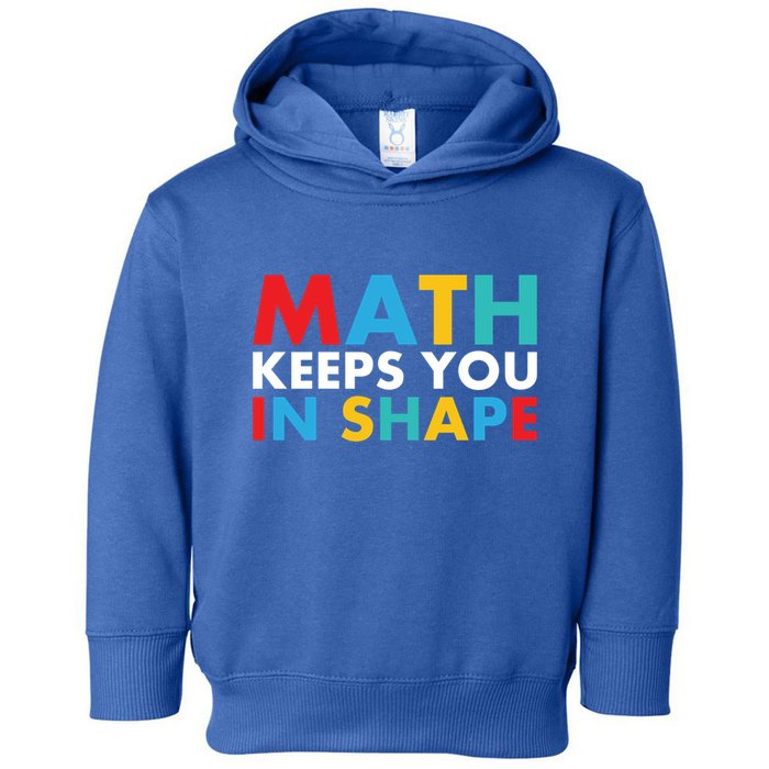 Math Keeps You In Shape Geeky Math Nerdy Funny Pi Day Great Gift Toddler Hoodie