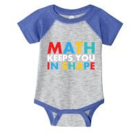 Math Keeps You In Shape Geeky Math Nerdy Funny Pi Day Great Gift Infant Baby Jersey Bodysuit