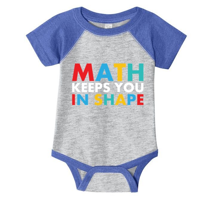 Math Keeps You In Shape Geeky Math Nerdy Funny Pi Day Great Gift Infant Baby Jersey Bodysuit