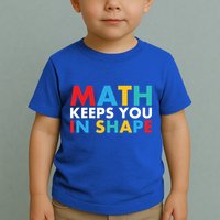 Math Keeps You In Shape Geeky Math Nerdy Funny Pi Day Great Gift Toddler T-Shirt