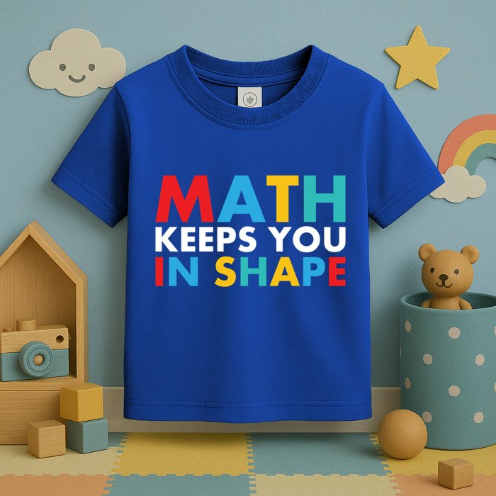 Math Keeps You In Shape Geeky Math Nerdy Funny Pi Day Great Gift Toddler T-Shirt