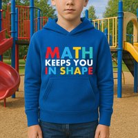 Math Keeps You In Shape Geeky Math Nerdy Funny Pi Day Great Gift Kids Hoodie