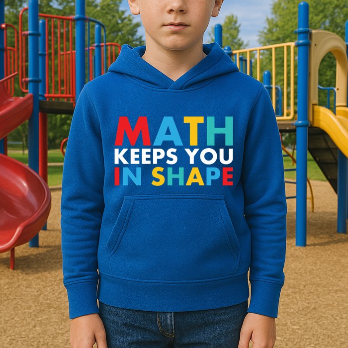 Math Keeps You In Shape Geeky Math Nerdy Funny Pi Day Great Gift Kids Hoodie
