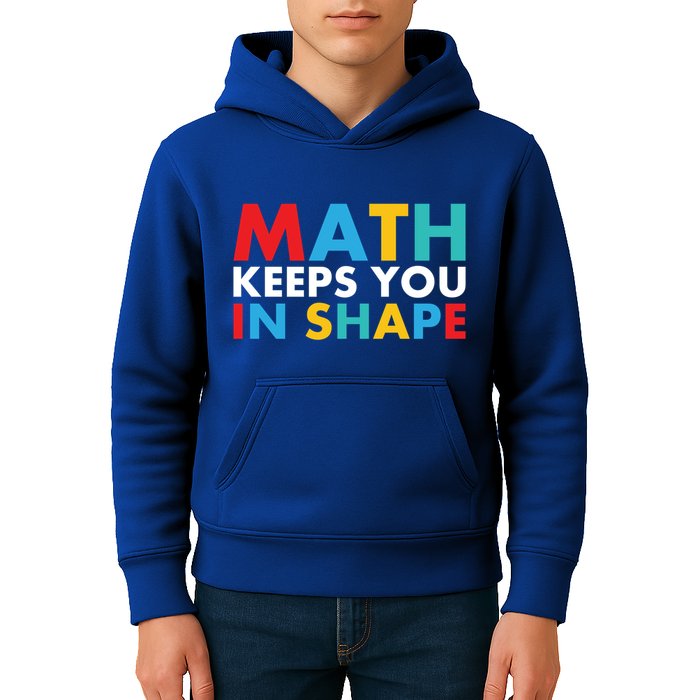 Math Keeps You In Shape Geeky Math Nerdy Funny Pi Day Great Gift Kids Hoodie