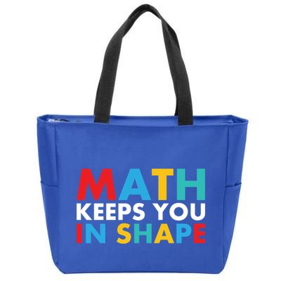 Math Keeps You In Shape Geeky Math Nerdy Funny Pi Day Great Gift Zip Tote Bag