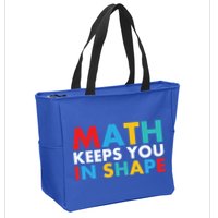 Math Keeps You In Shape Geeky Math Nerdy Funny Pi Day Great Gift Zip Tote Bag