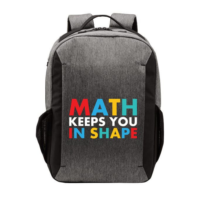 Math Keeps You In Shape Geeky Math Nerdy Funny Pi Day Great Gift Vector Backpack