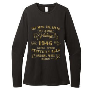 Myth Legend 1946 Birthday Gift For 76 Womens CVC Long Sleeve Shirt