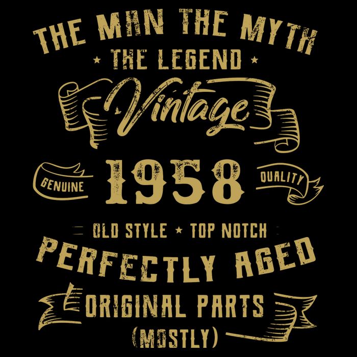 Myth Legend 1958 Birthday Gift For 64 Sustainable Bucket Hat