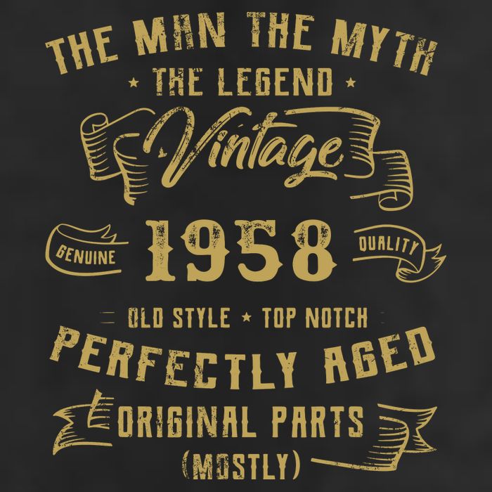 Myth Legend 1958 Birthday Gift For 64 Adult Drive Performance Visor