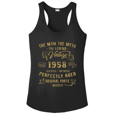 Myth Legend 1958 Birthday Gift For 64 Ladies PosiCharge Competitor Racerback Tank