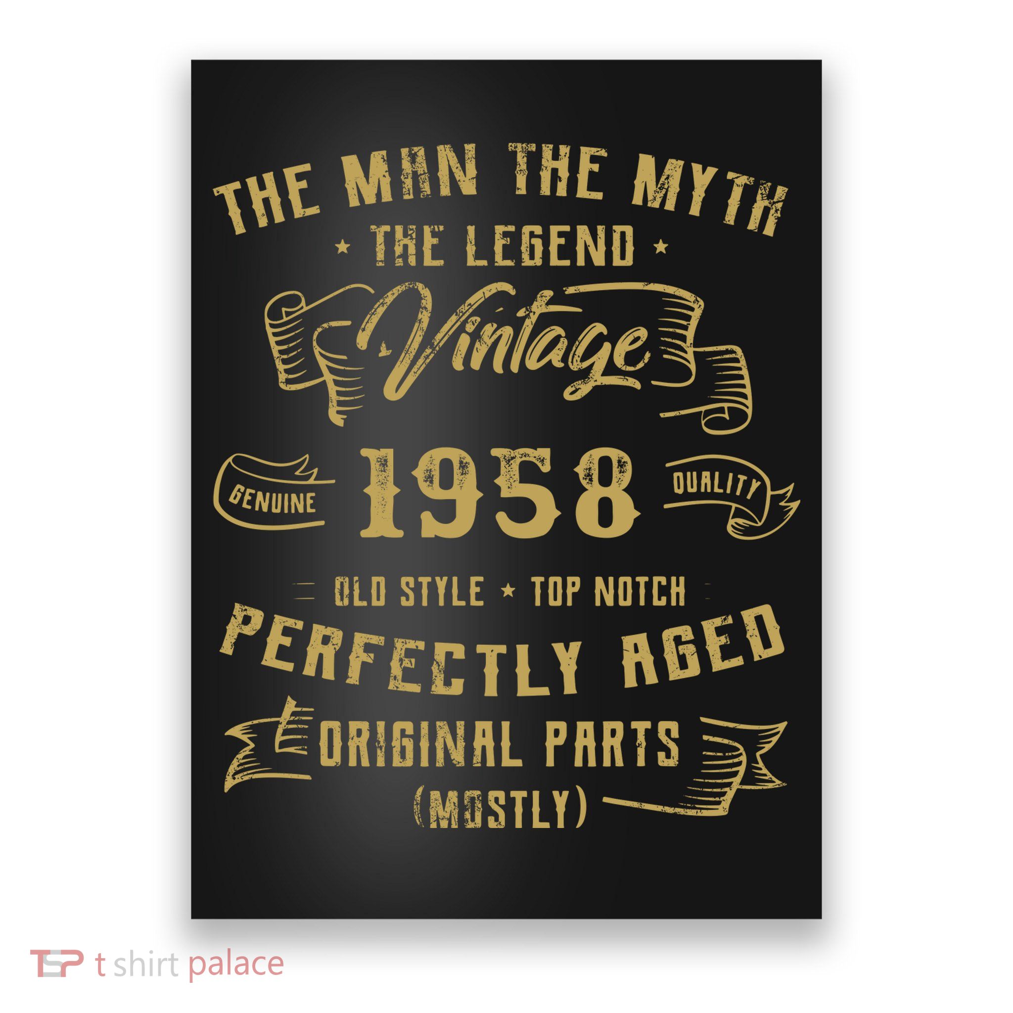 Myth Legend 1958 Birthday Gift For 64 Poster