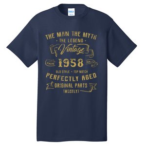 Myth Legend 1958 Birthday Gift For 64 Tall T-Shirt