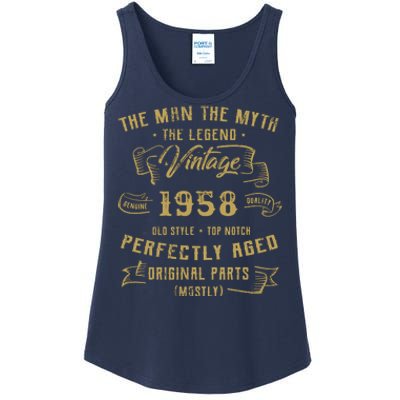 Myth Legend 1958 Birthday Gift For 64 Ladies Essential Tank