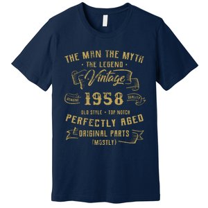 Myth Legend 1958 Birthday Gift For 64 Premium T-Shirt