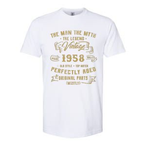 Myth Legend 1958 Birthday Gift For 64 Softstyle CVC T-Shirt