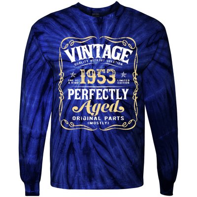 Myth Legend 1953 Birthday Gift For 69 Tie-Dye Long Sleeve Shirt