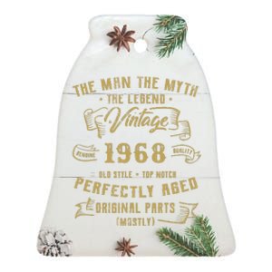 Myth Legend 1968 Birthday Gift For 54 Ceramic Bell Ornament