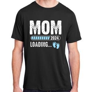 Mom Loading 2024 Funny Baby Announcement Soon To Be Mommy Adult ChromaSoft Performance T-Shirt