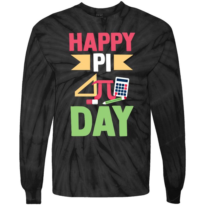 Math Lover 3 14 Humor Math Teacher Student Happy Pi Day Gift Tie-Dye Long Sleeve Shirt