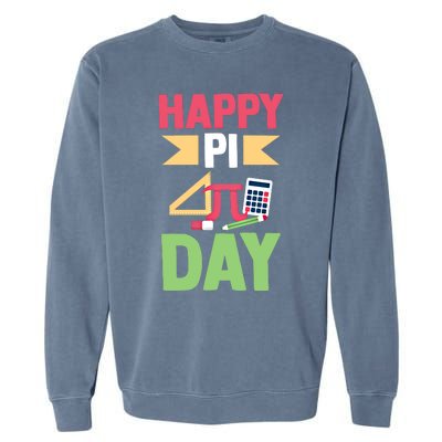 Math Lover 3 14 Humor Math Teacher Student Happy Pi Day Gift Garment-Dyed Sweatshirt