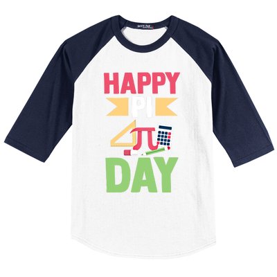 Math Lover 3 14 Humor Math Teacher Student Happy Pi Day Gift Baseball Sleeve Shirt