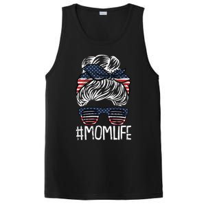 Mom Life 4th Of July American Flag Patriotic Mama Mother Gift PosiCharge Competitor Tank