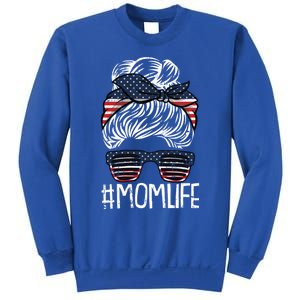 Mom Life 4th Of July American Flag Patriotic Mama Mother Gift Sweatshirt