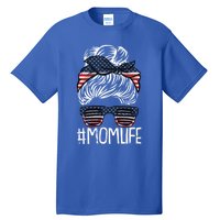 Mom Life 4th Of July American Flag Patriotic Mama Mother Gift Tall T-Shirt