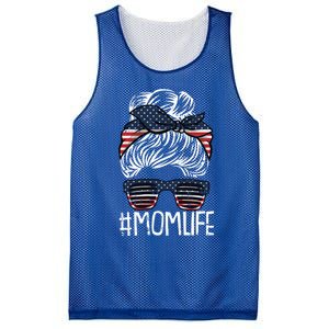 Mom Life 4th Of July American Flag Patriotic Mama Mother Gift Mesh Reversible Basketball Jersey Tank