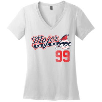 Major League 99 Women's V-Neck T-Shirt